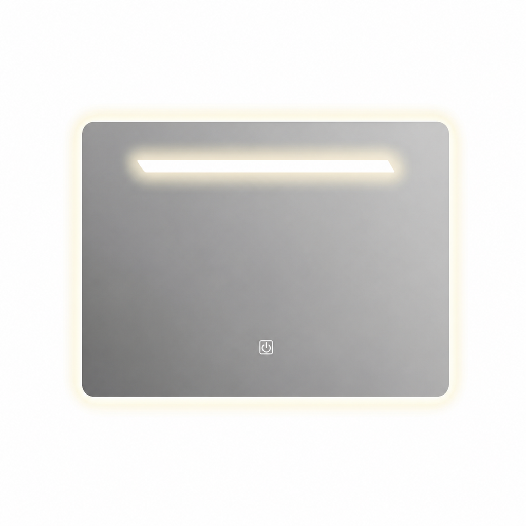 LED 浴室镜 0787-60 圆角矩形 前置灯带 触控开关 600×500