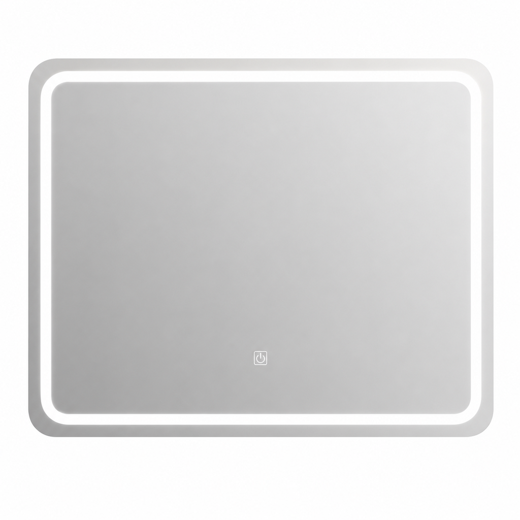 LED 浴室镜 0803-80 圆角矩形 内嵌发光灯框 触控开关 750×650